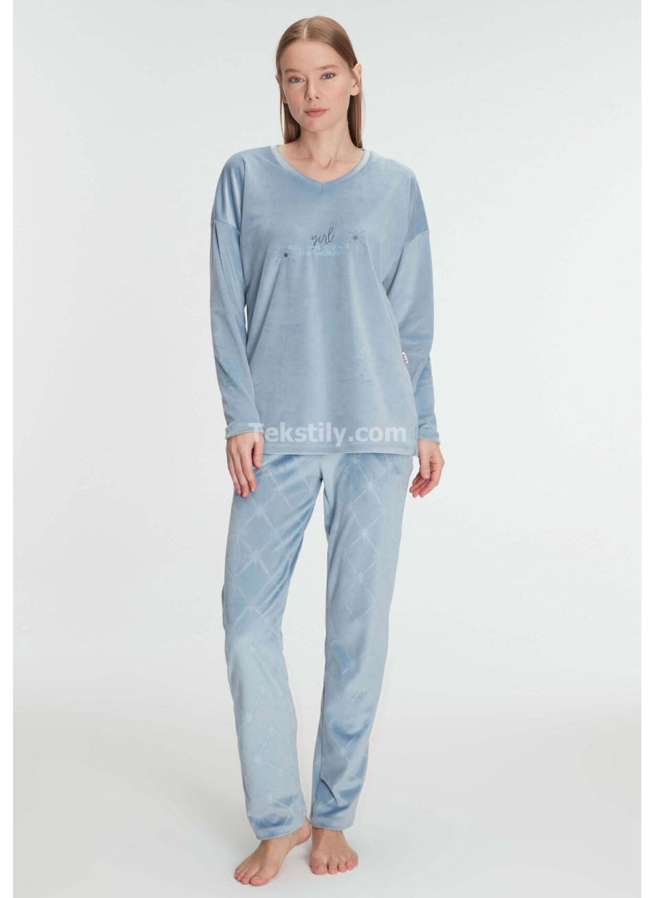 Женский домашний комплект с брюками (S-M-L-XL-2XL) ANIL 2024/25