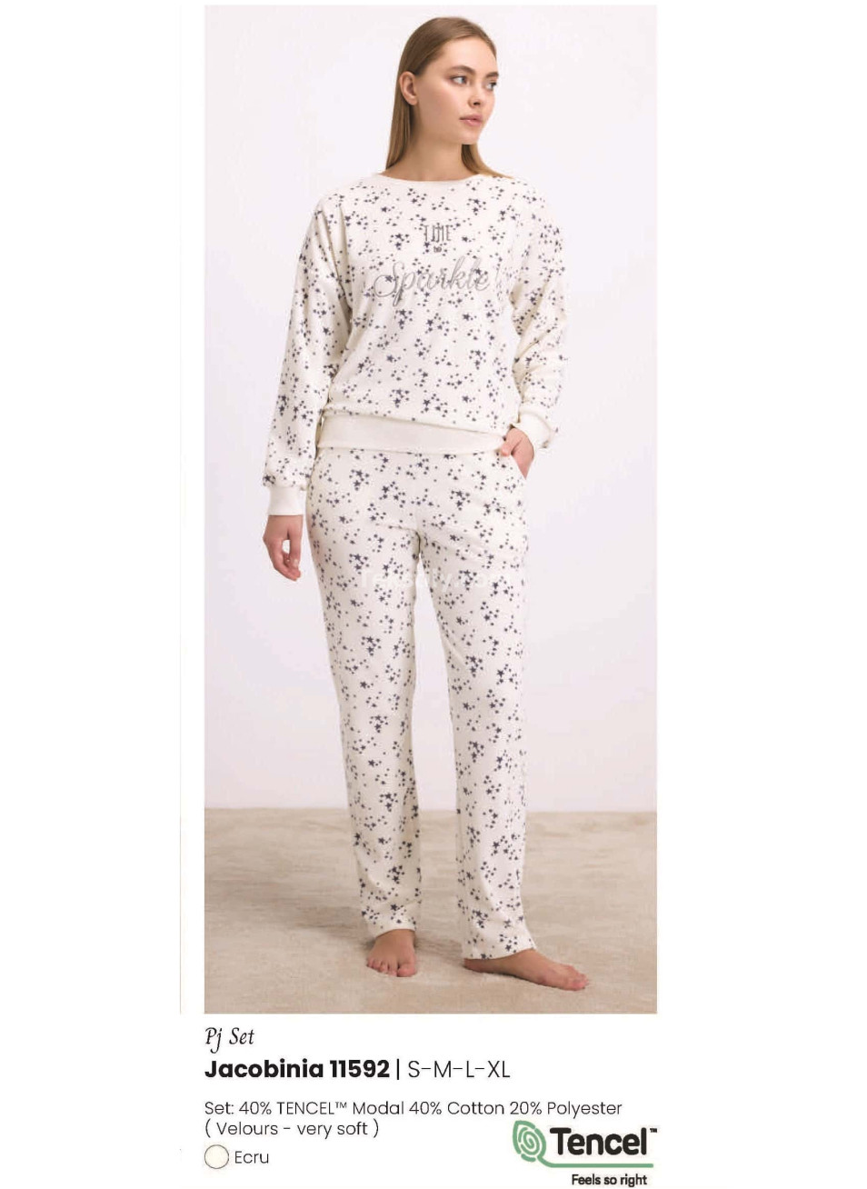 Женский домашний комплект с брюками (S-M-L-XL) ANIL 2025/26