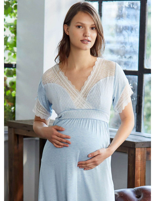 Сорочка с халатом Для Мам (S-M-L-XL) ANIL 2023/24