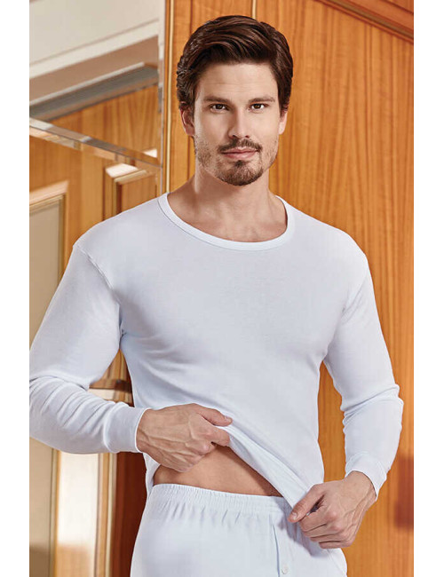 Мужская футболка лонгслив интерлок (M-XL) Berrak