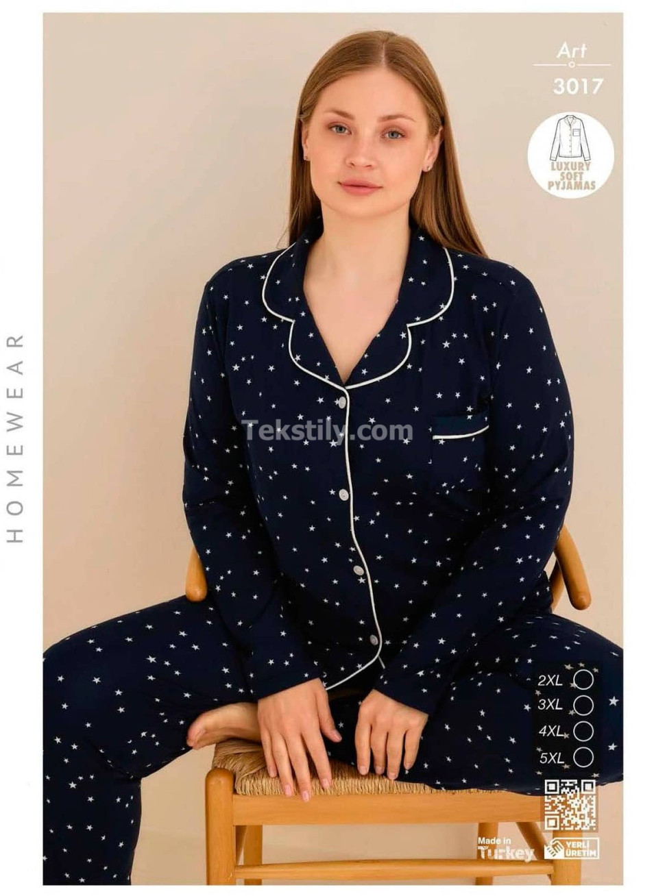 Пижама Женская Велсофт Battal CAGRI (2XL+3XL+4XL+5XL) 