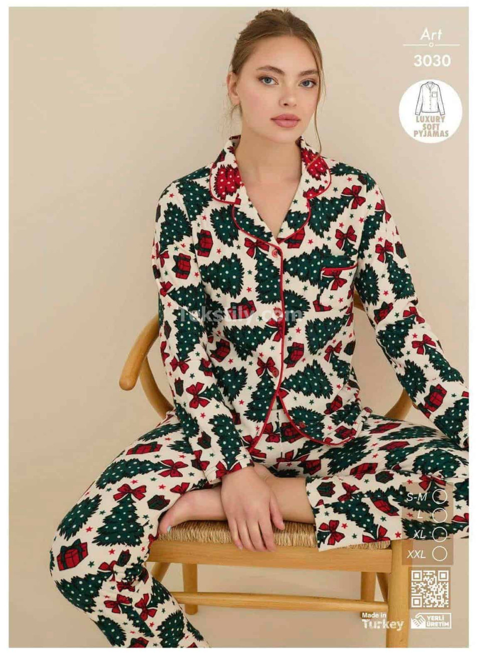 Женская Теплая Пижама Велсофт CAGRI (S/M+L+XL+2XL)
