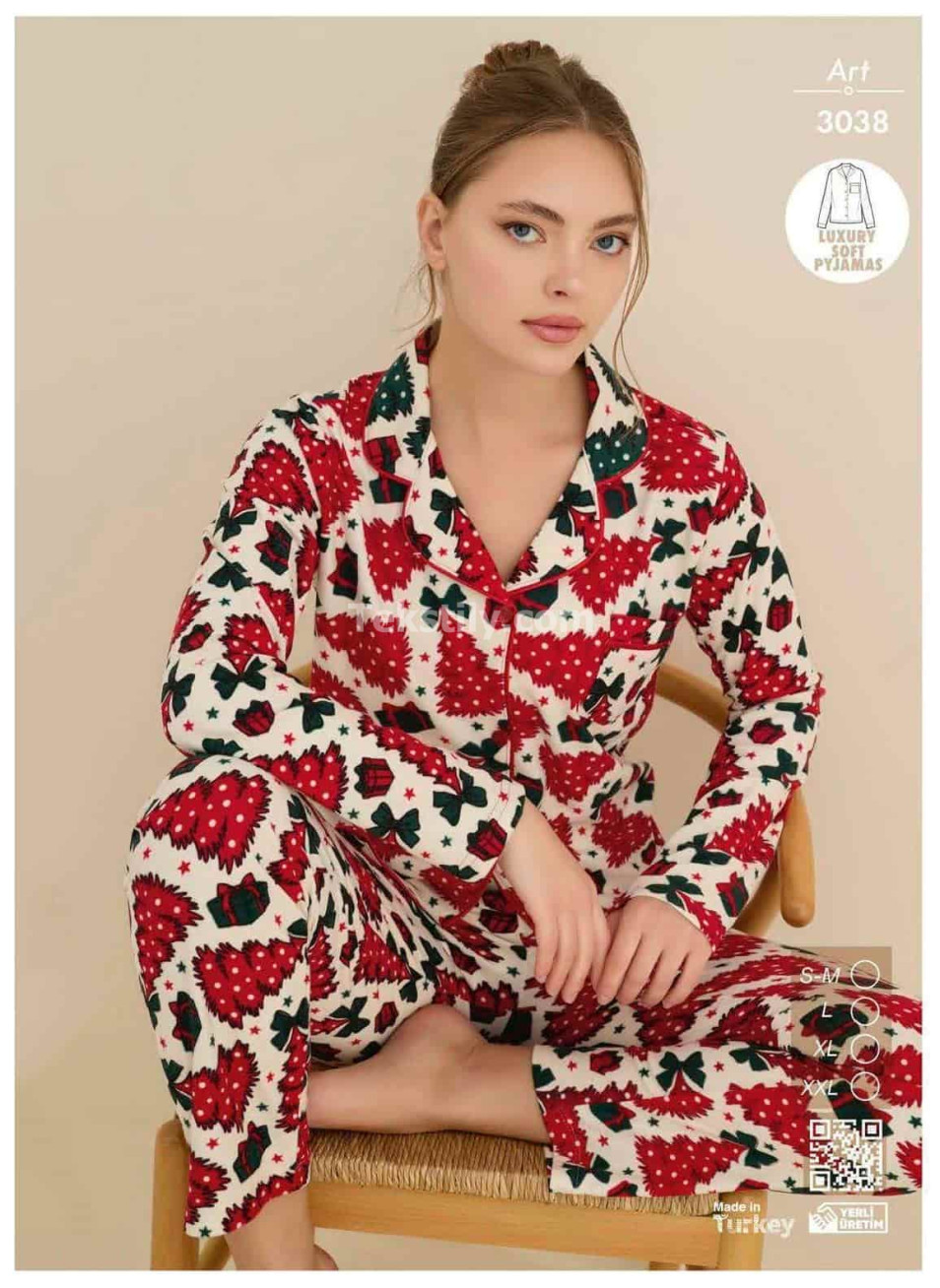 Женская Теплая Пижама Велсофт CAGRI (S/M+L+XL+2XL)