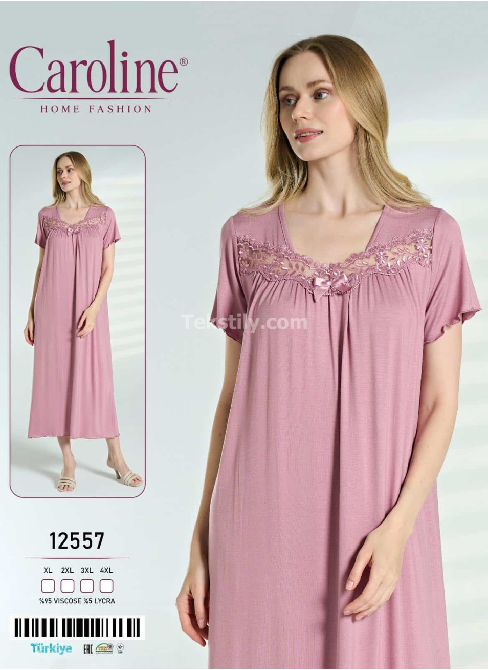 Женская Ночная Сорочка Caroline (XL+2XL+3XL+4XL)