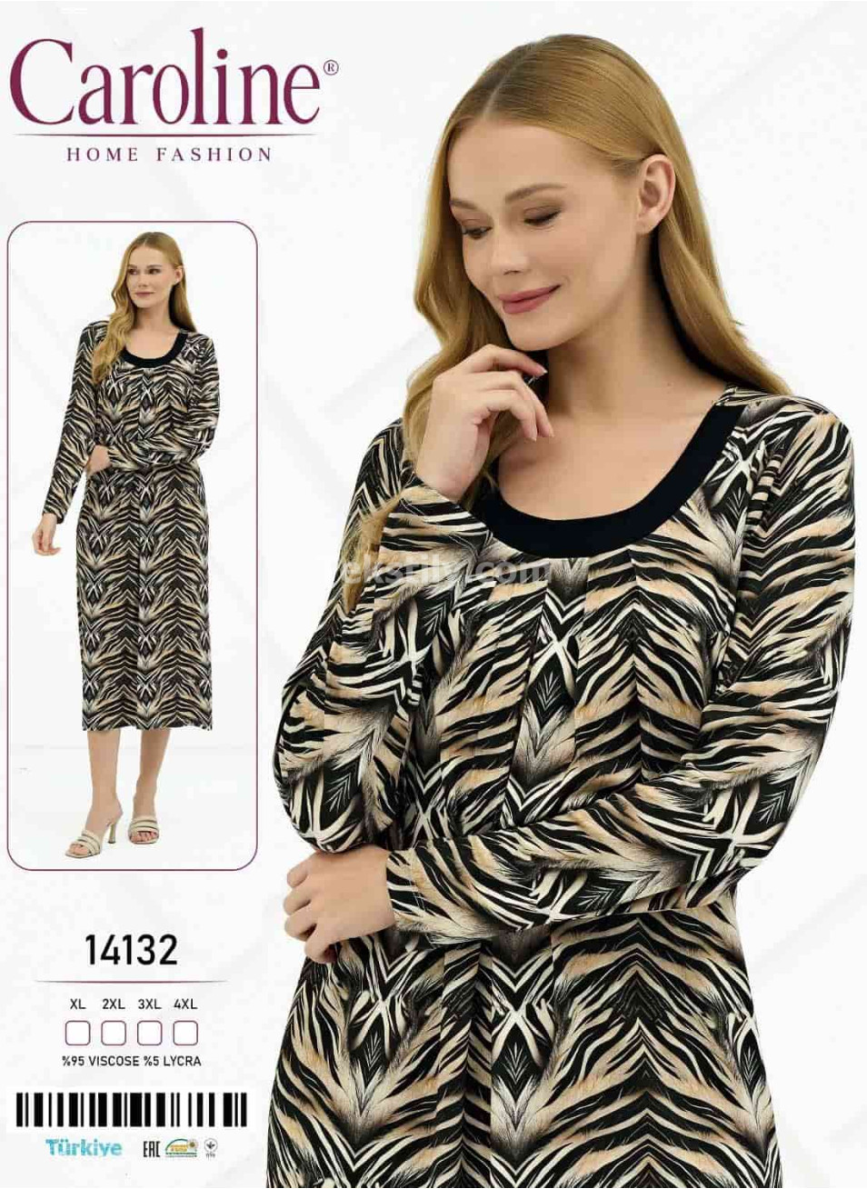 Женская Ночная Сорочка Caroline (XL+2XL+3XL+4XL)