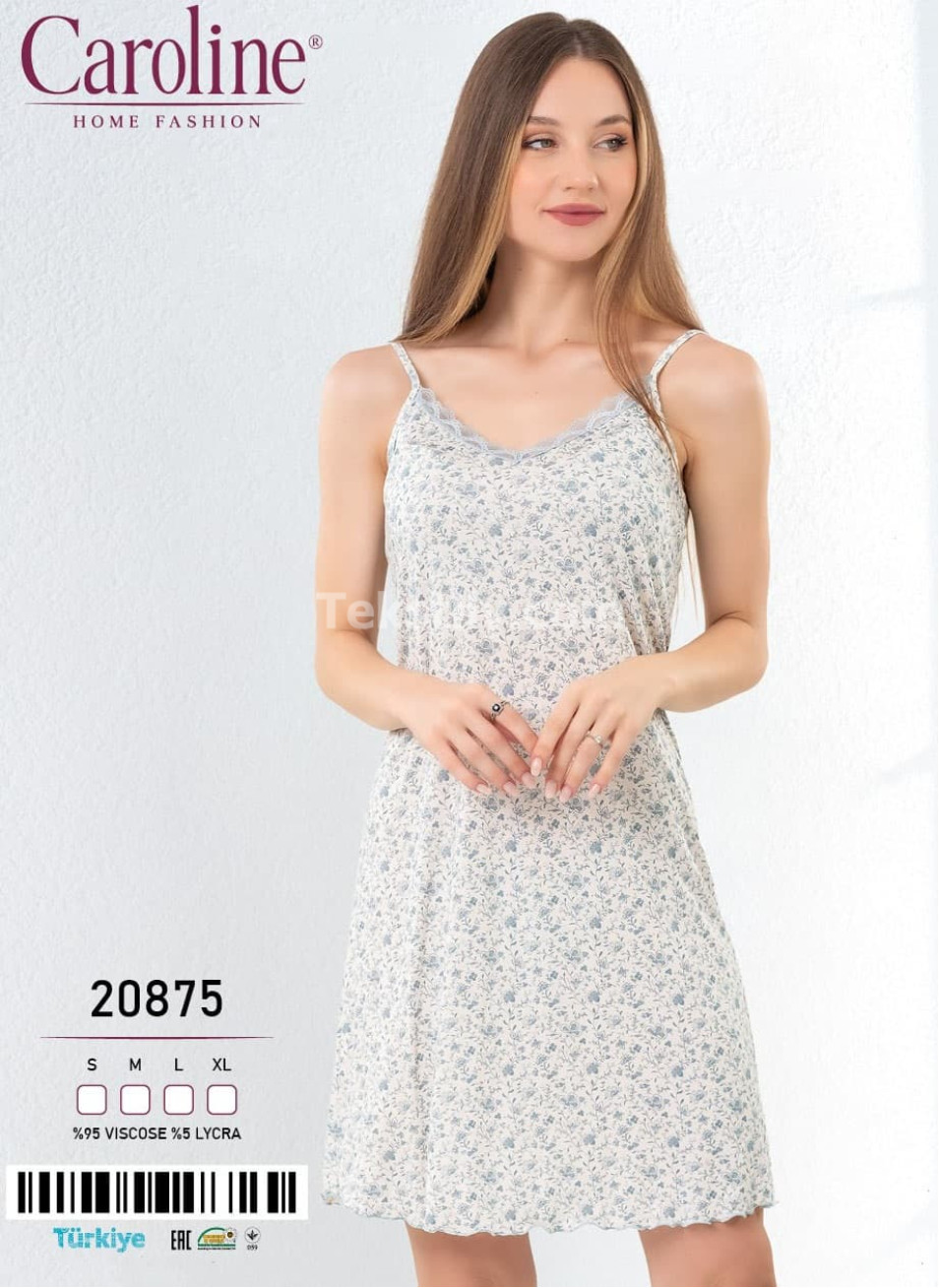 Женская Ночная Сорочка Caroline (S+M+L+XL)