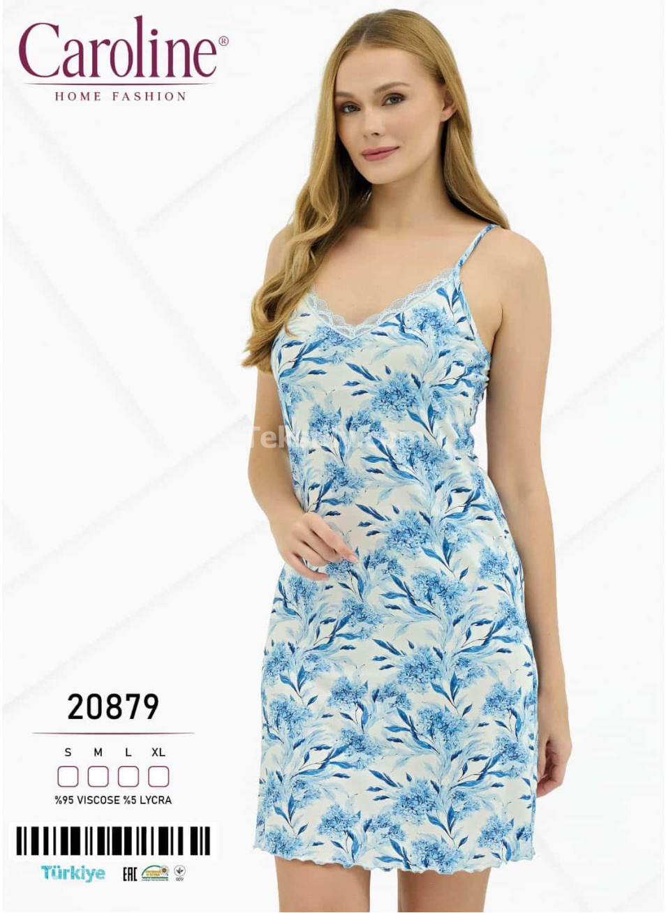 Женская Ночная Сорочка Caroline (S+M+L+XL)