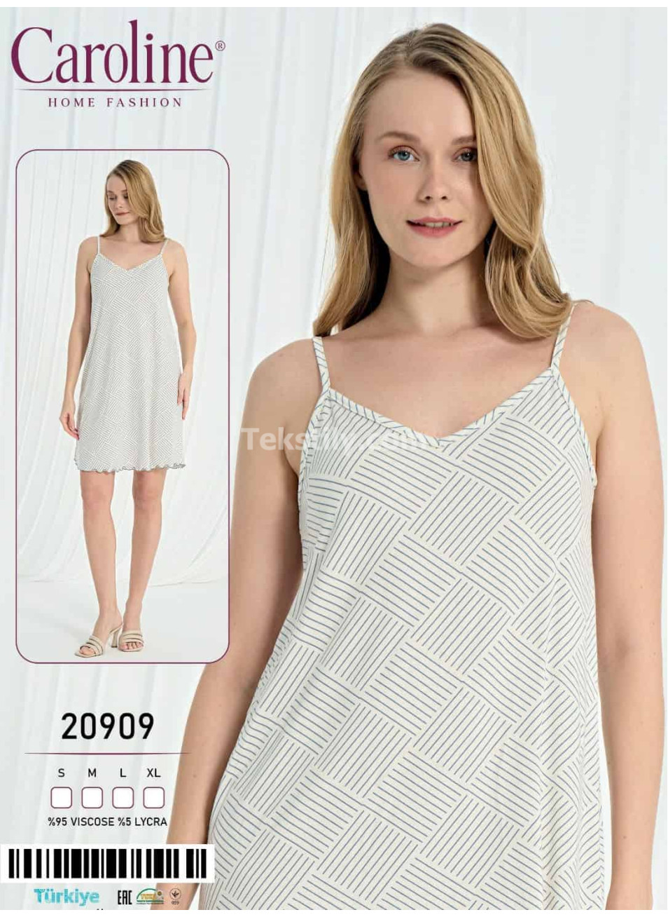 Женская Ночная Сорочка Caroline (S+M+L+XL)