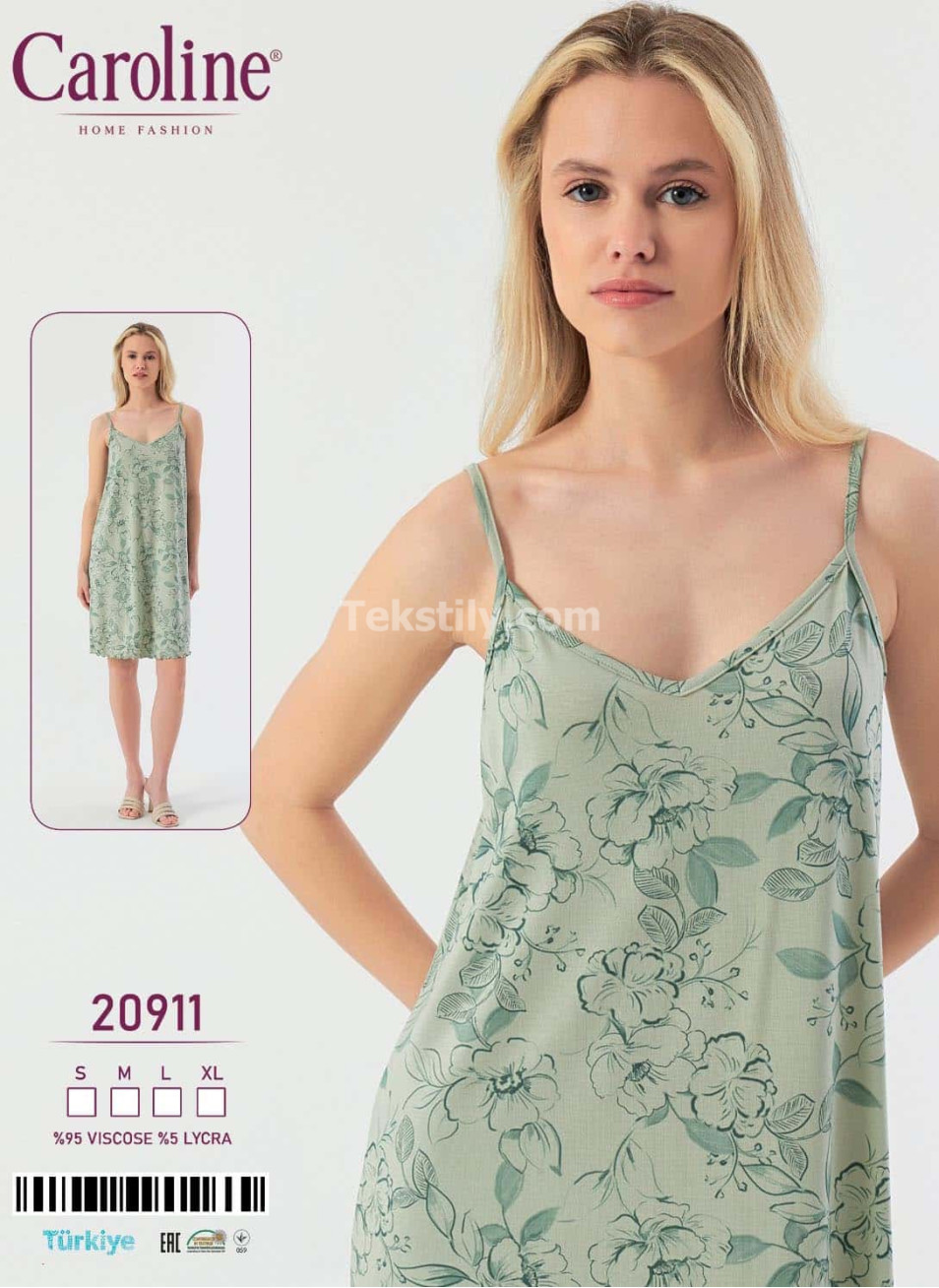 Женская Ночная Сорочка Caroline (S+M+L+XL)