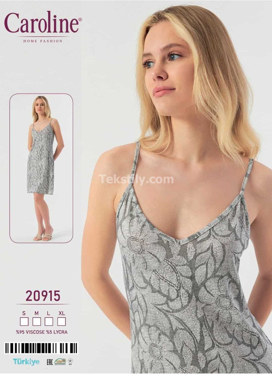 Женская Ночная Сорочка Caroline (S+M+L+XL)