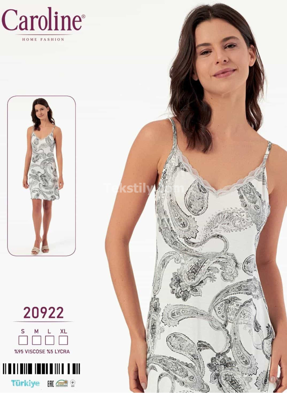 Женская Ночная Сорочка Caroline (S+M+L+XL)