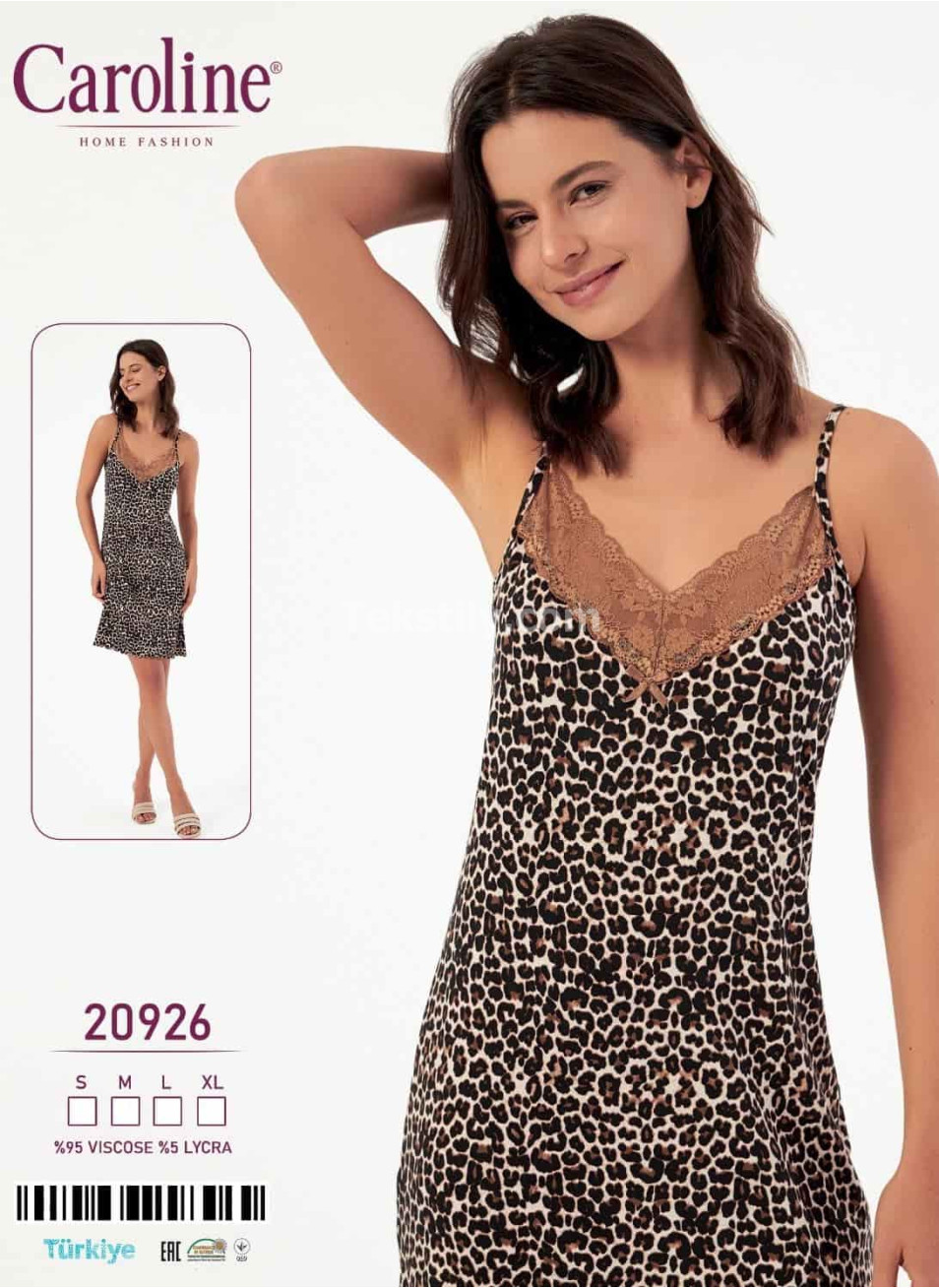 Женская Ночная Сорочка Caroline (S+M+L+XL)