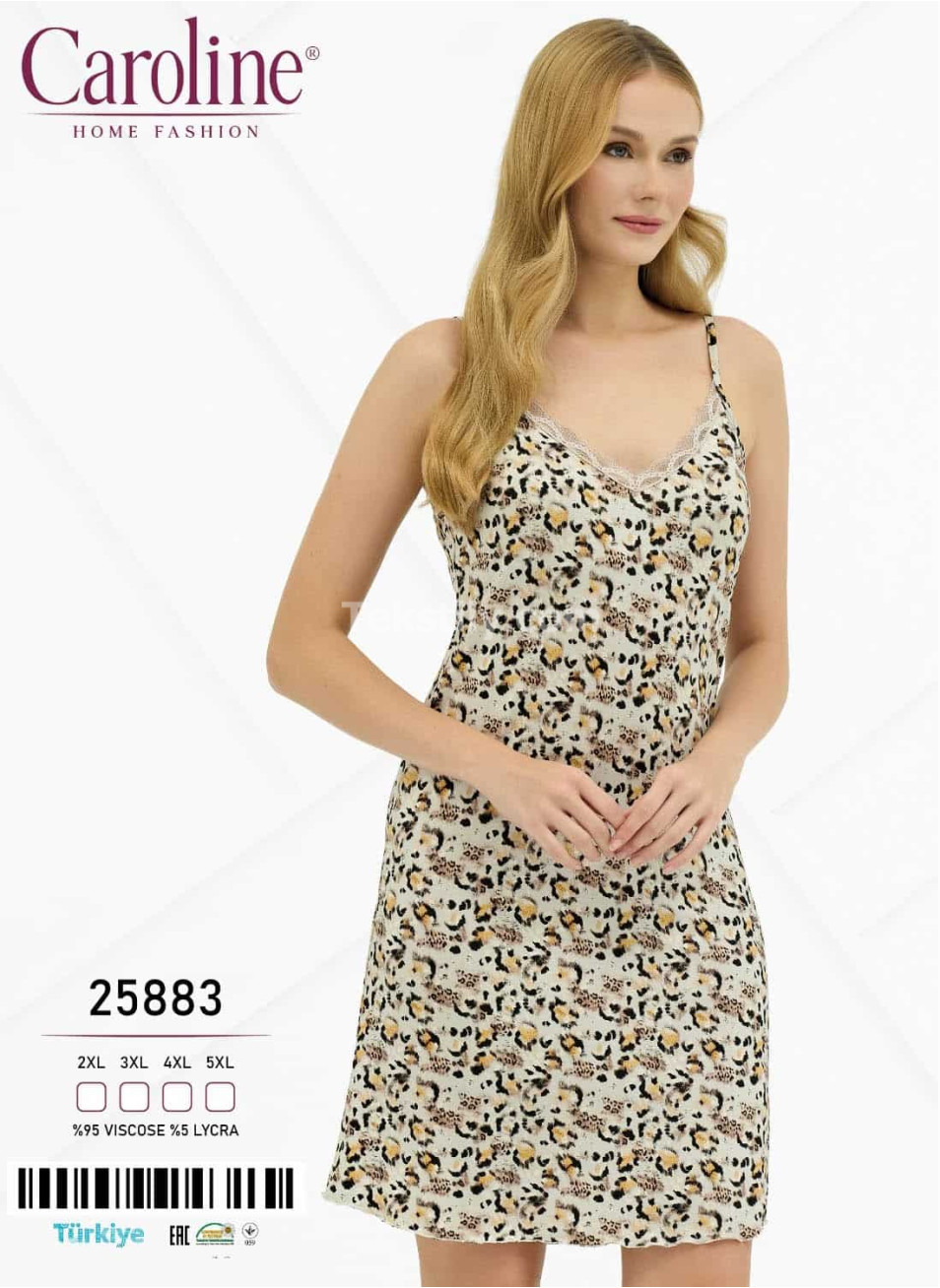 Женская Ночная Сорочка Caroline (2XL+3XL+4XL+5XL)
