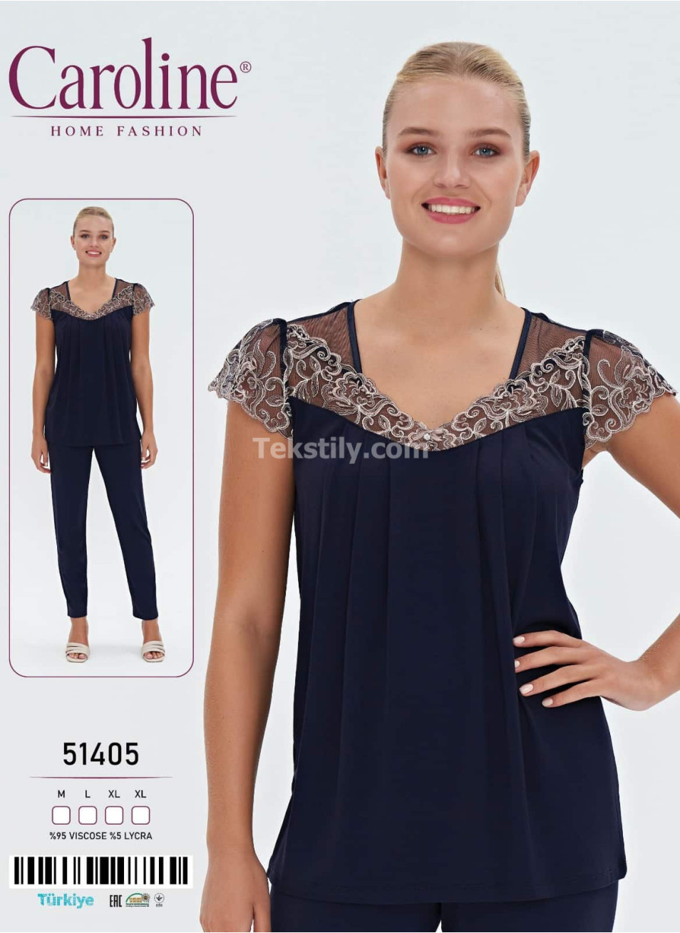 Женская Пижамa Caroline (M+L+XL+XL) 