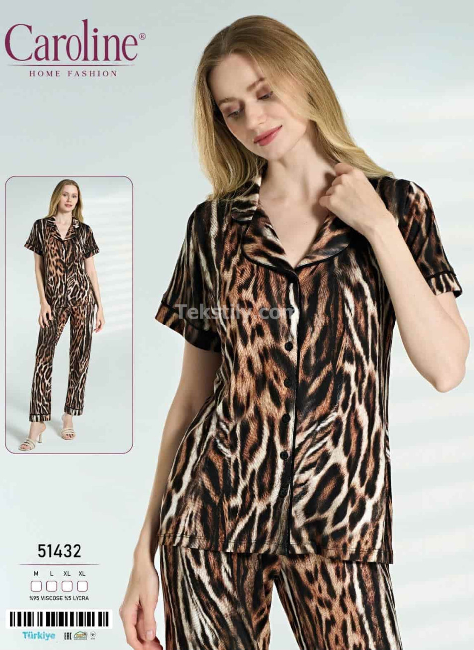 Женская Пижамa Caroline (M+L+XL+XL) 