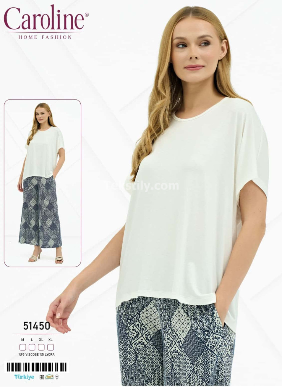 Женская Пижамa Caroline (M+L+XL+XL) 