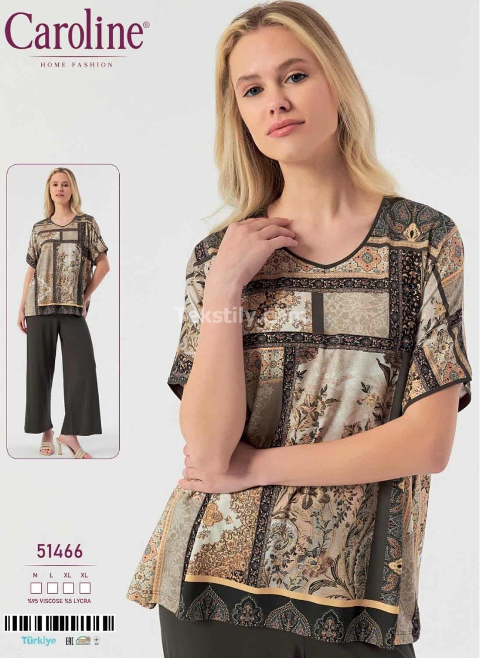 Женская Пижамa Caroline (M+L+XL+XL) 
