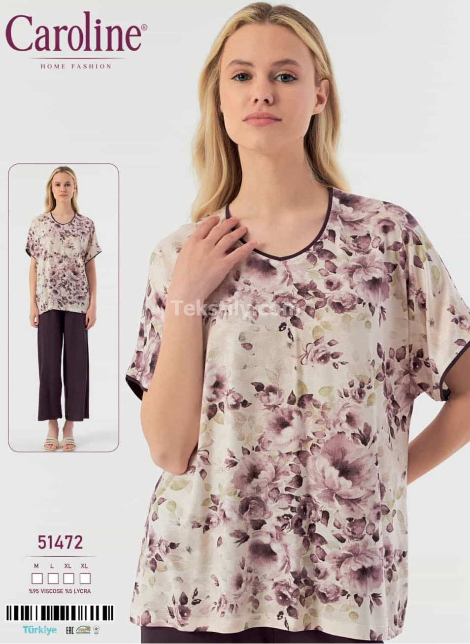 Женская Пижамa Caroline (M+L+XL+XL) 