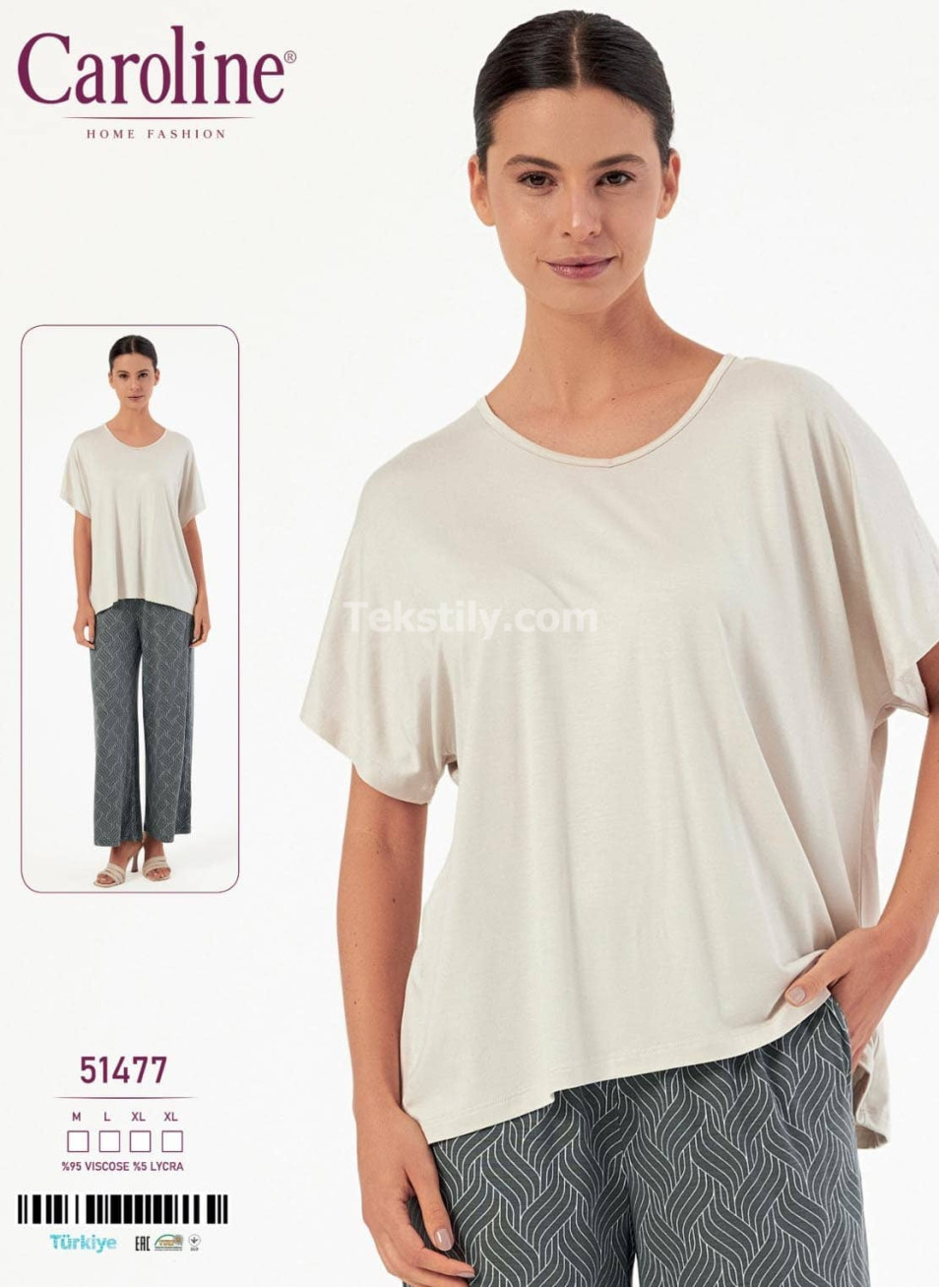 Женская Пижамa Caroline (M+L+XL+XL) 