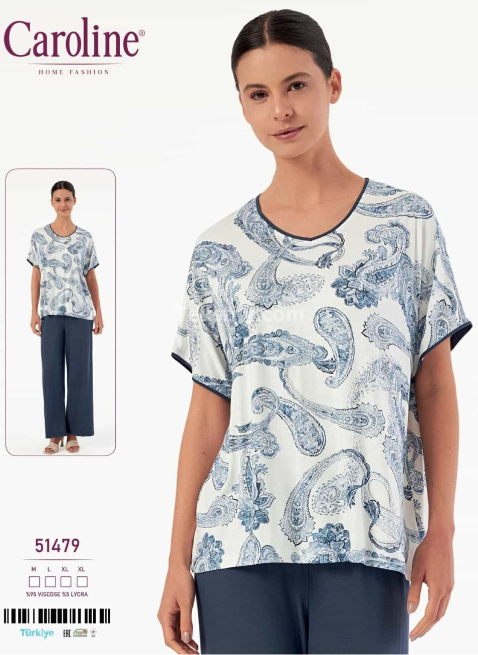 Женская Пижамa Caroline (M+L+XL+XL) 