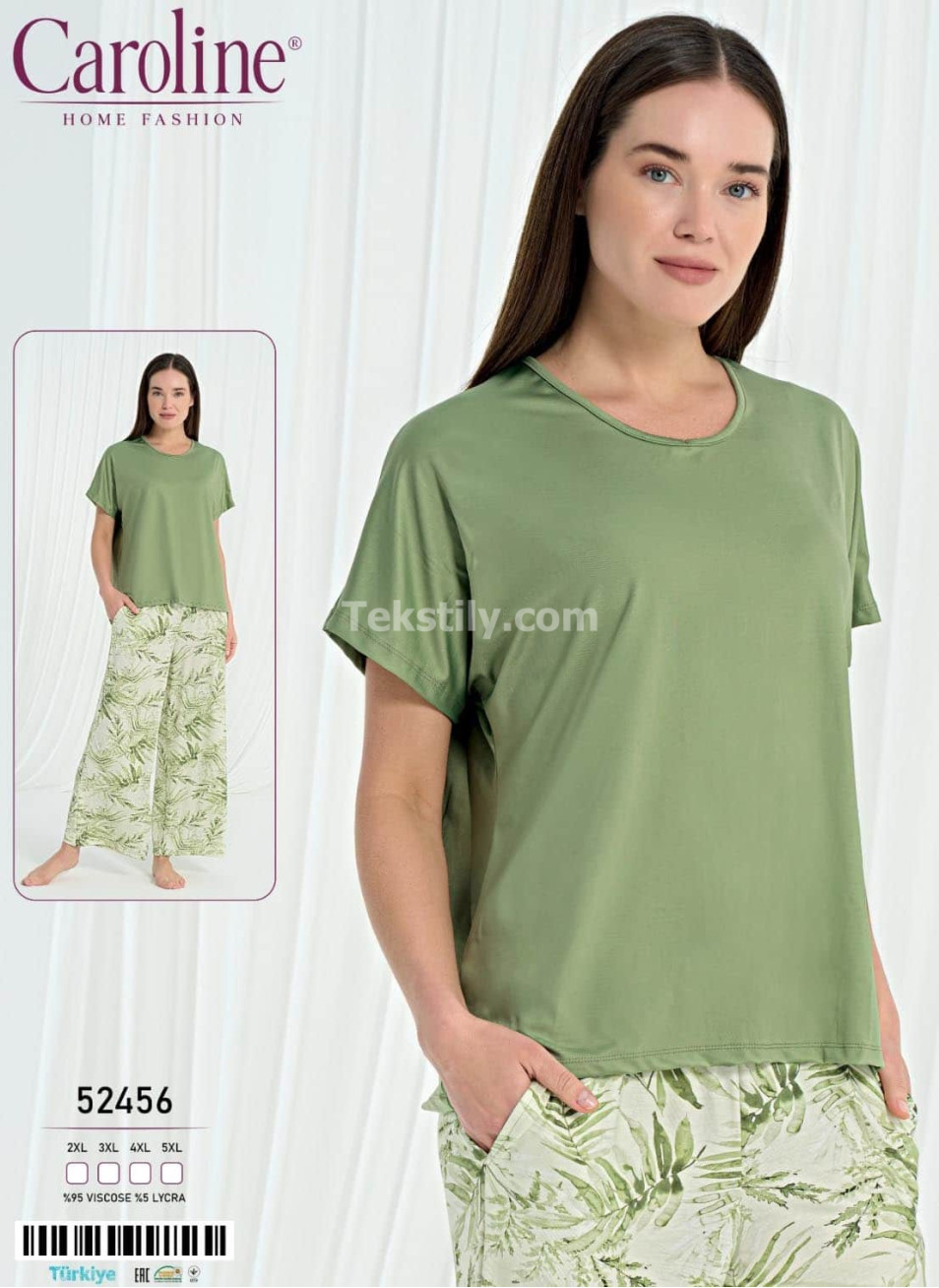 Женская Пижамa Caroline (2XL+3XL+4XL+5XL) 