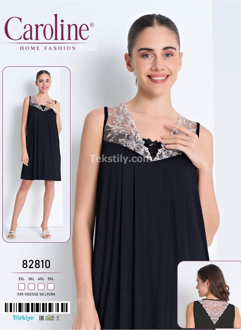 Женская Ночная Сорочка Caroline (2XL+3XL+4XL+5XL)