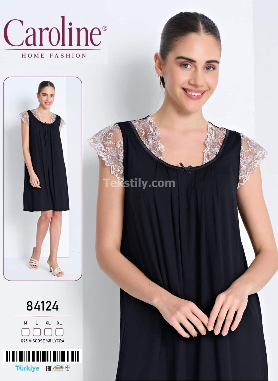 Женская Ночная Сорочка Caroline (M+L+XL+XL)
