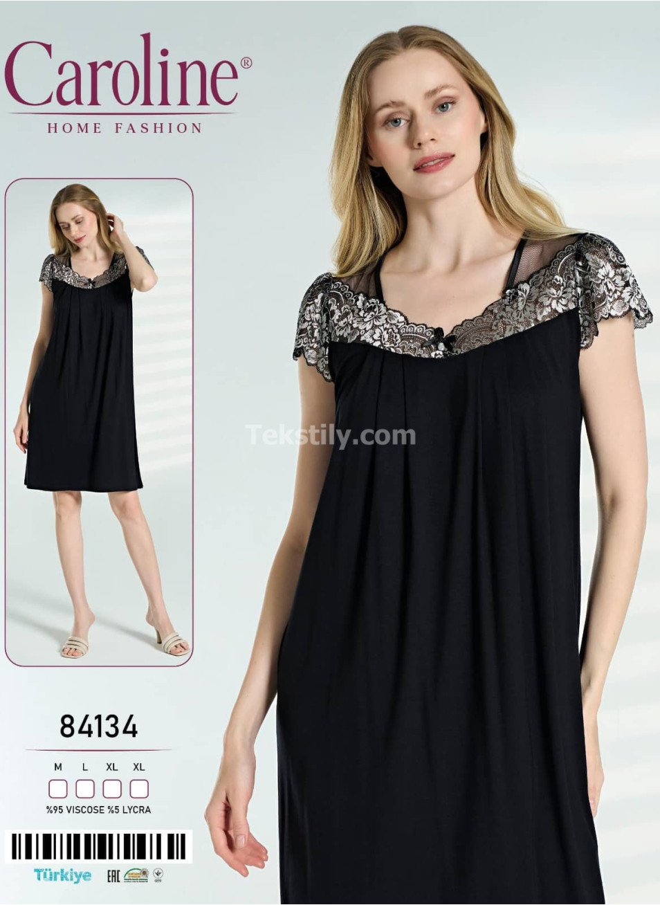 Женская Ночная Сорочка Caroline (M+L+XL+XL)