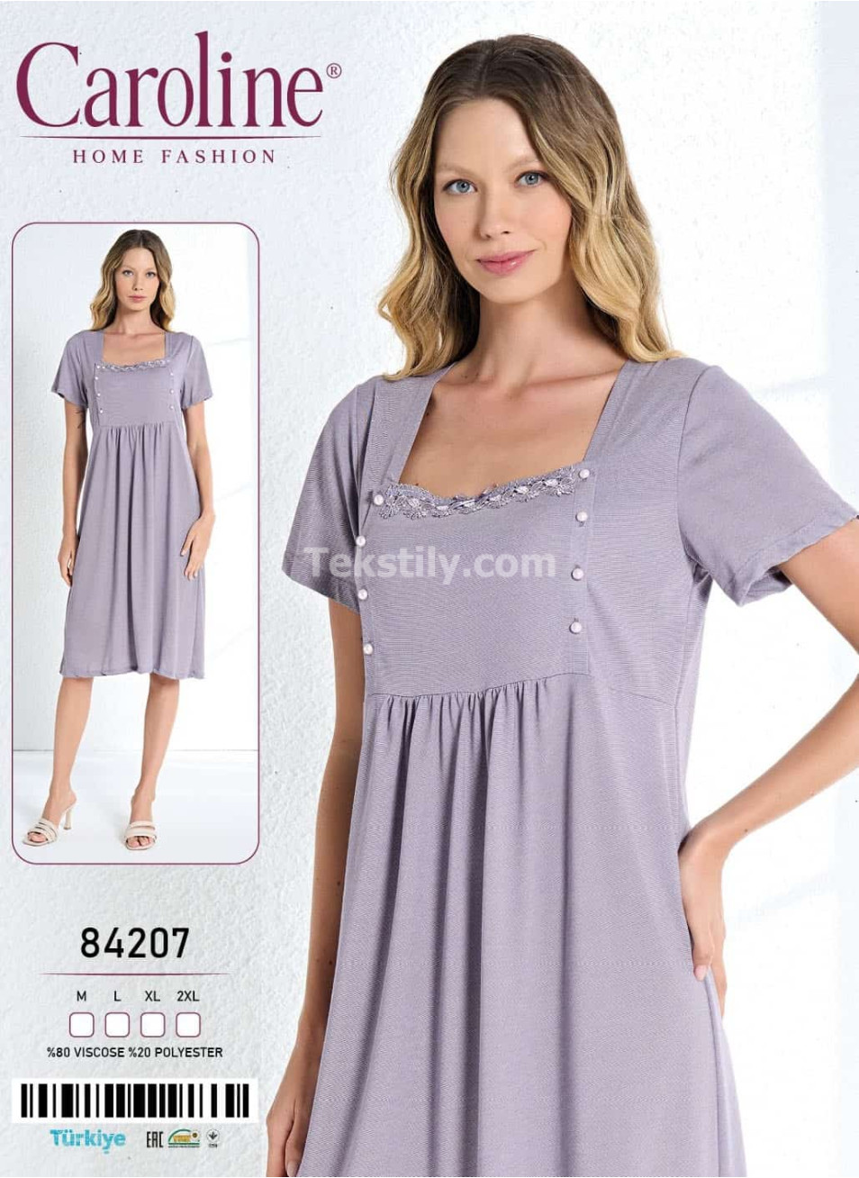 Женская Ночная Сорочка Caroline (M+L+XL+2XL)