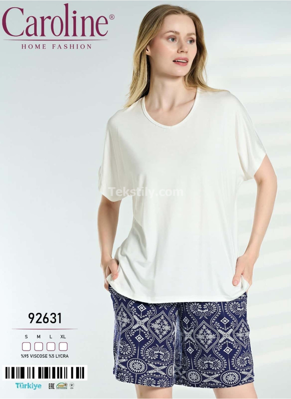 Женский Комплект с Шортами Caroline (S+M+L+XL) 
