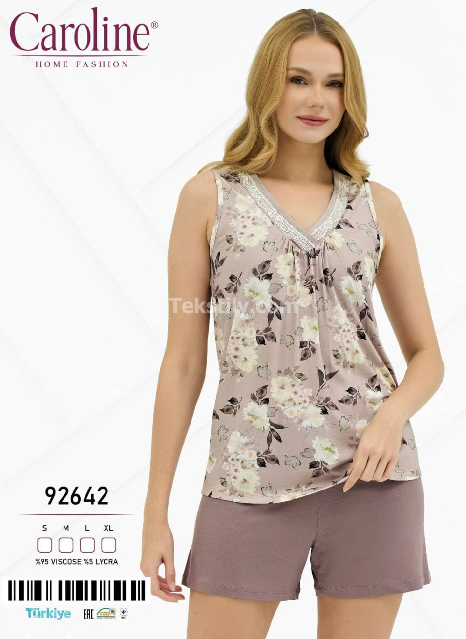 Женский Комплект с Шортами Caroline (S+M+L+XL)