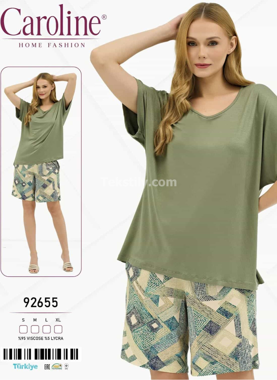 Женский Комплект с Шортами Caroline (S+M+L+XL)