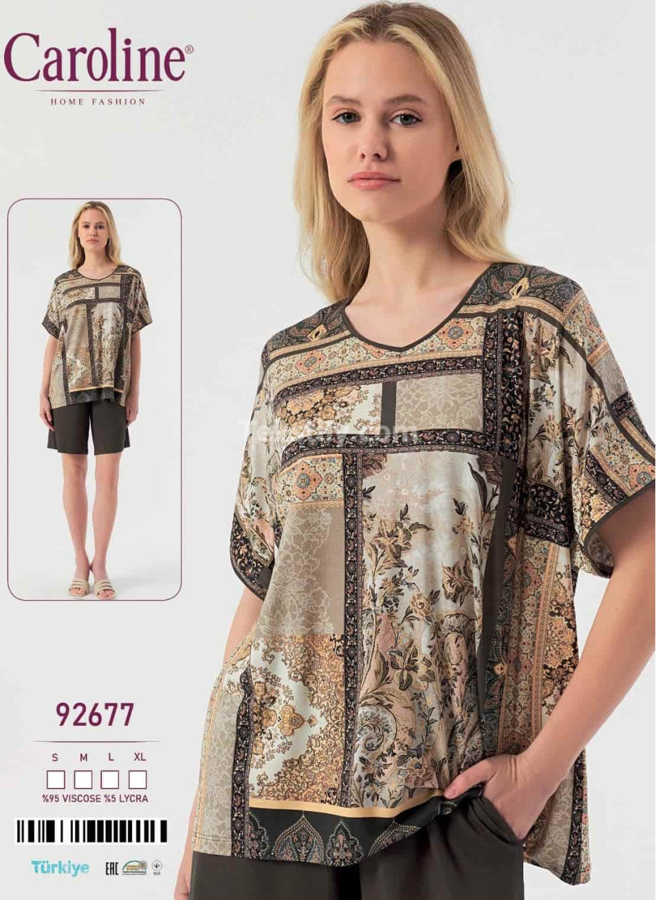 Женский Комплект с Шортами Caroline (S+M+L+XL)