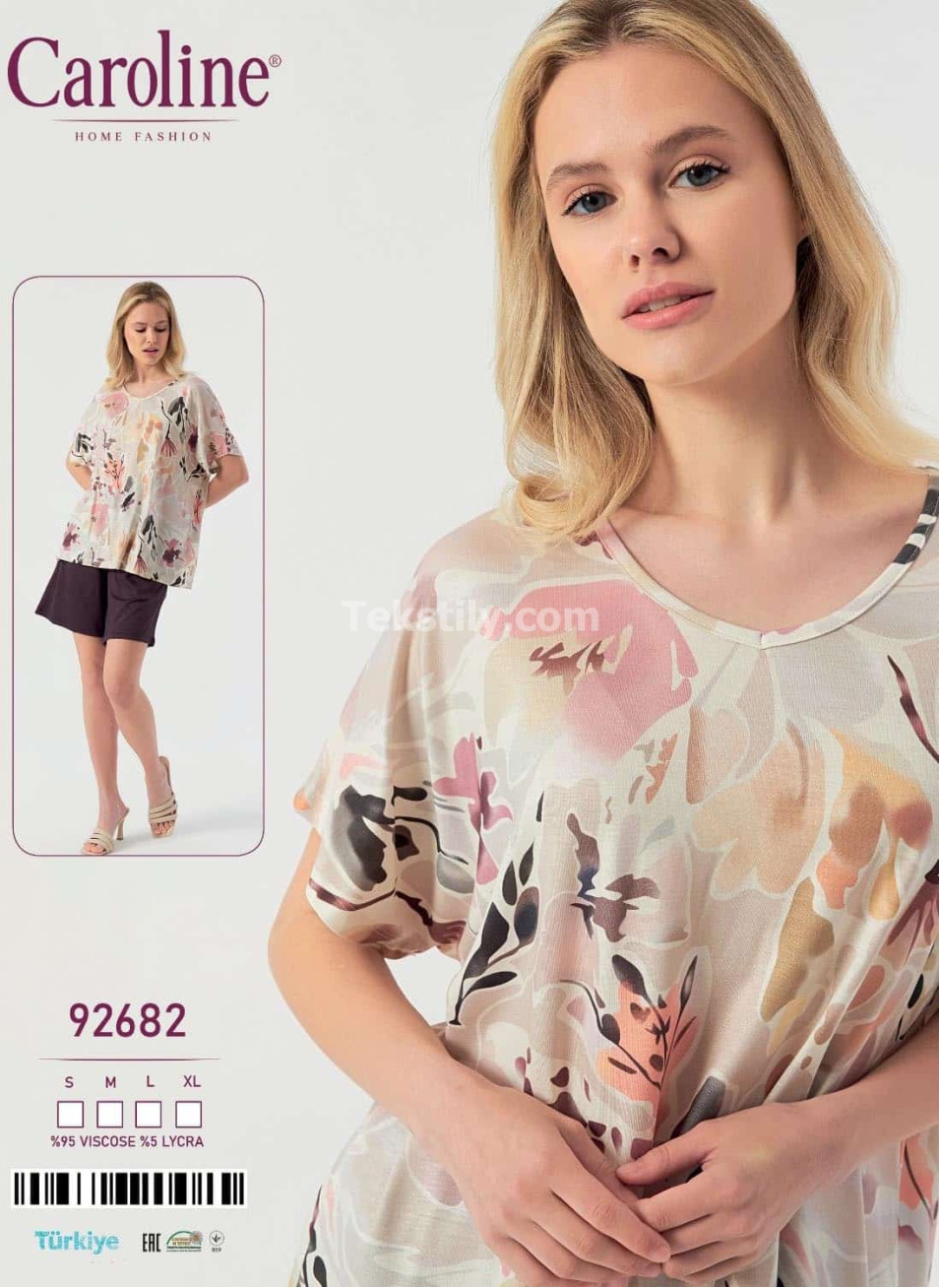 Женский Комплект с Шортами Caroline (S+M+L+XL)