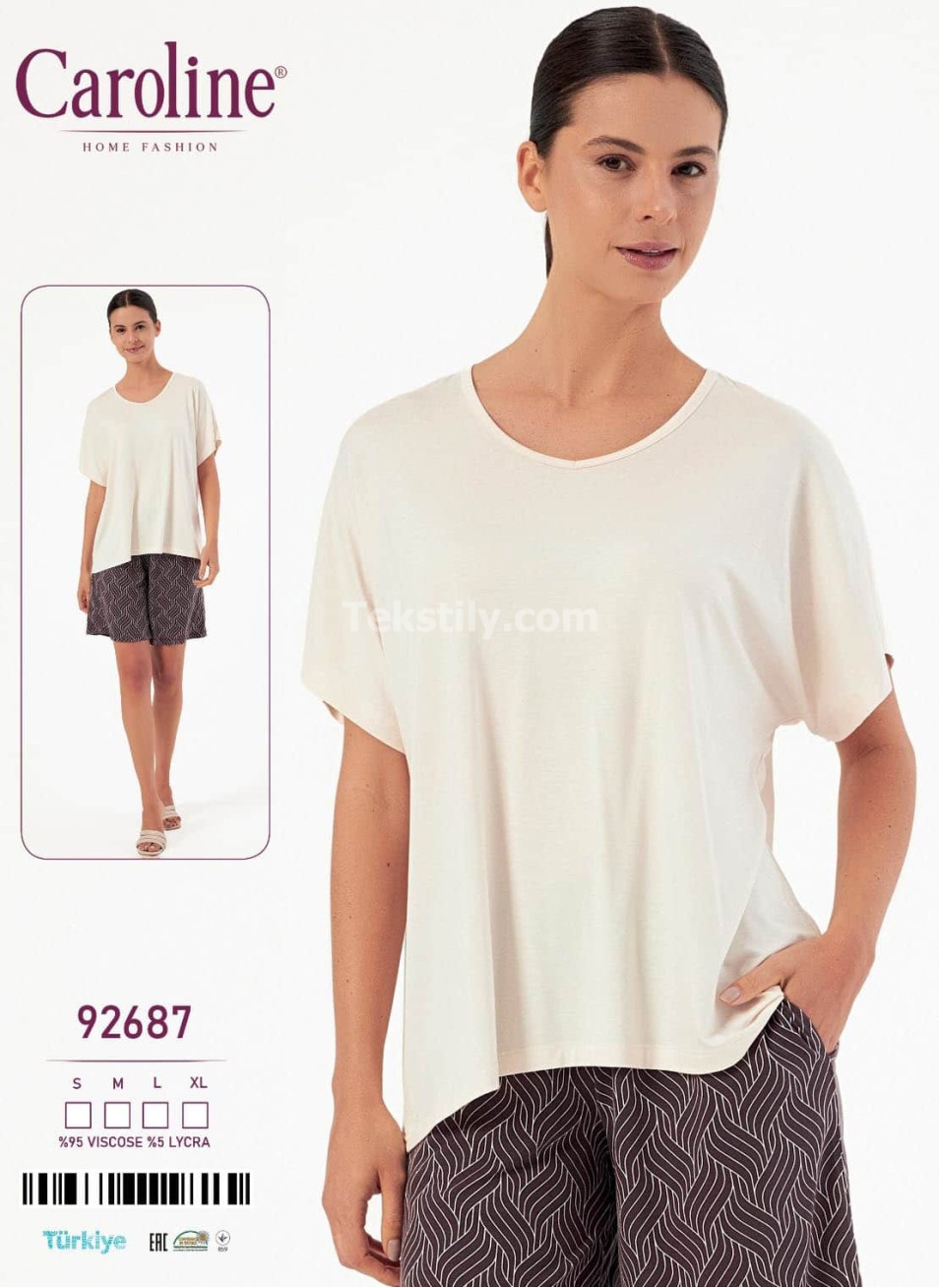 Женский Комплект с Шортами Caroline (S+M+L+XL)