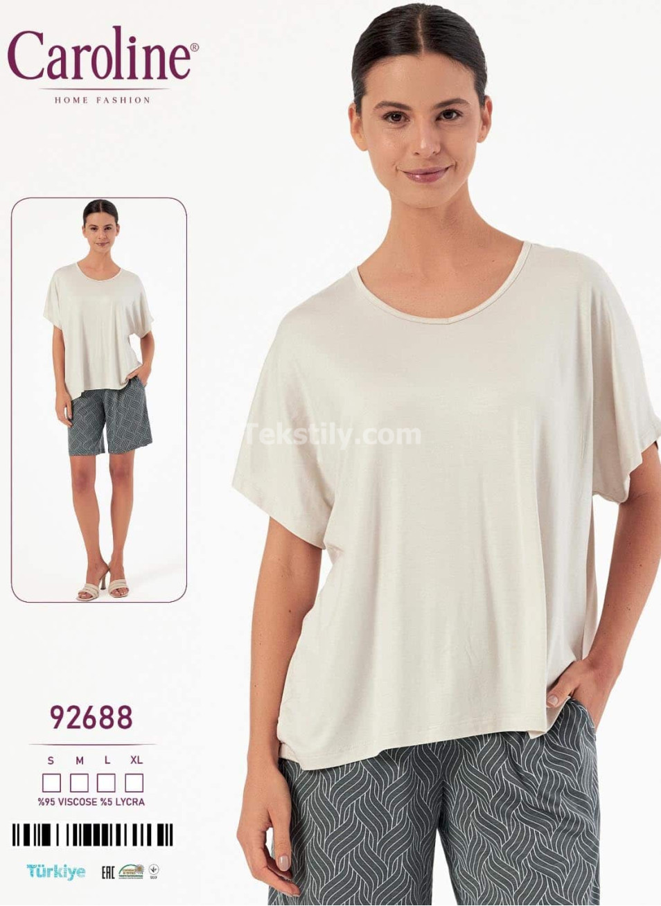 Женский Комплект с Шортами Caroline (S+M+L+XL)