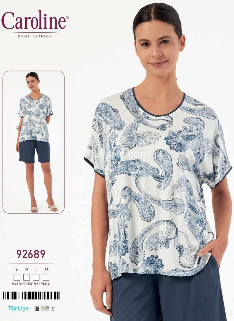 Женский Комплект с Шортами Caroline (S+M+L+XL)