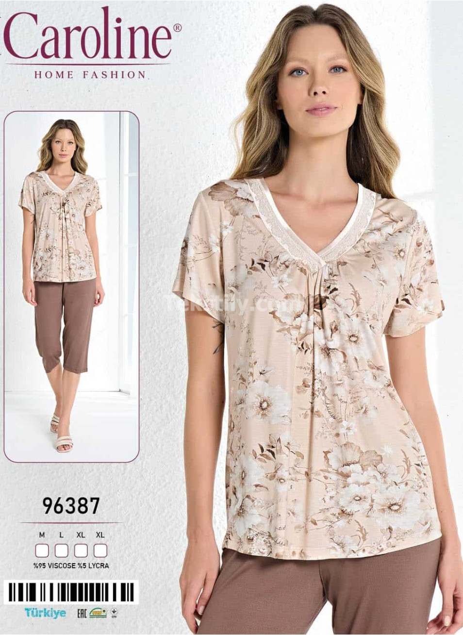 Женский Комплект с Капри Caroline (M+L+XL+XL)