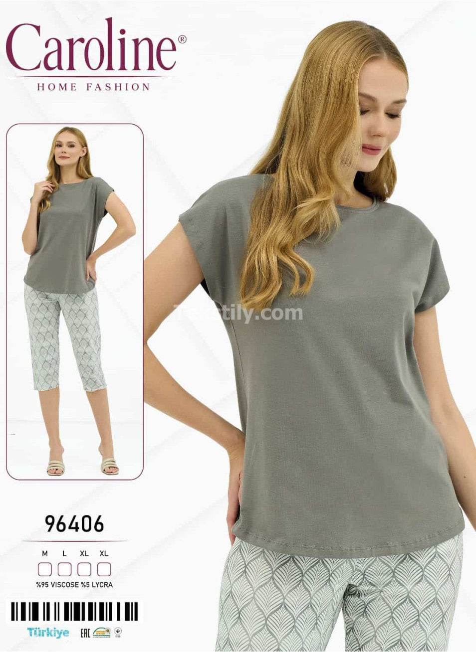 Женский Комплект с Капри Caroline (M+L+XL+XL)