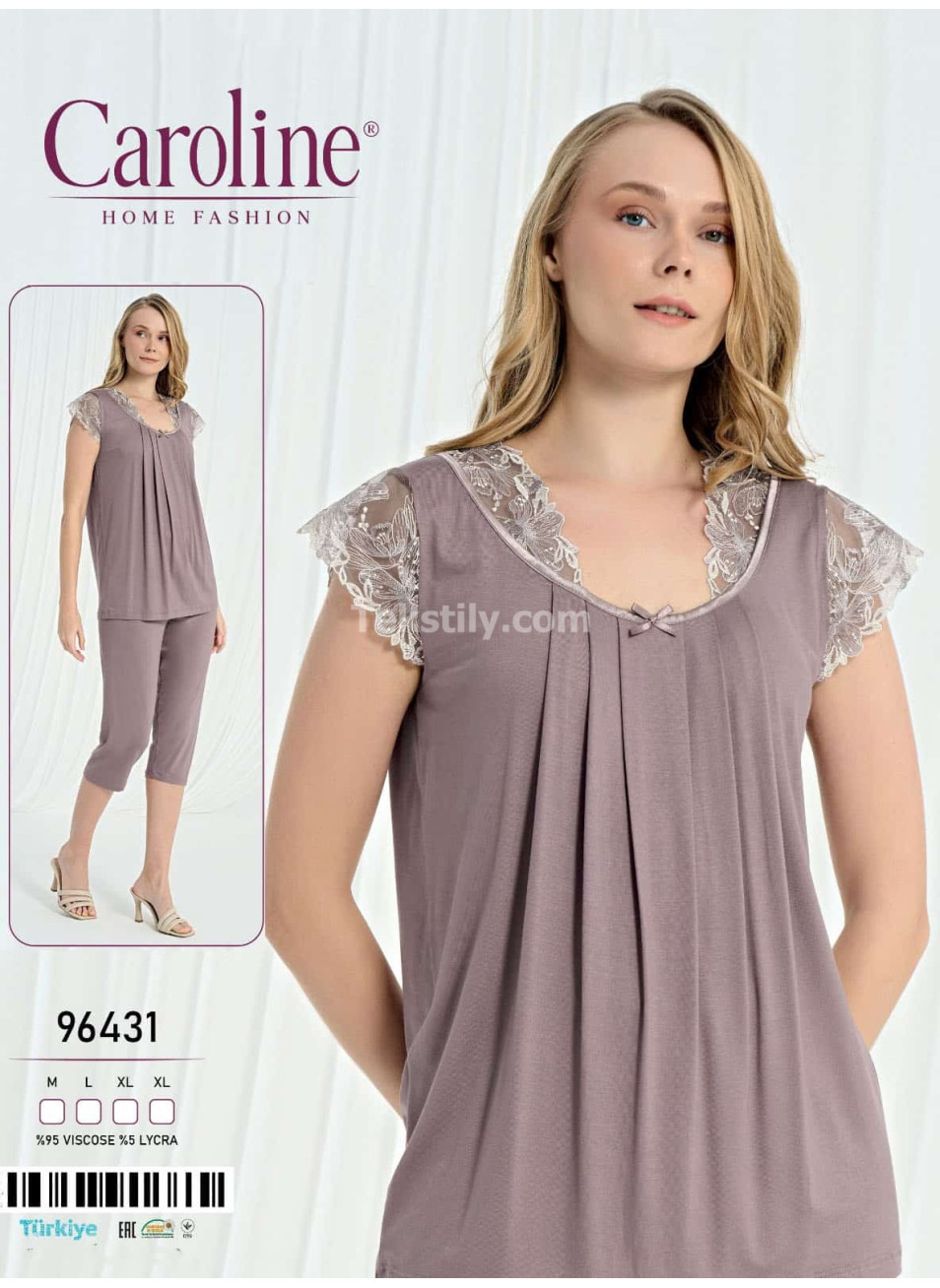 Женский Комплект с Капри Caroline (M+L+XL+XL)