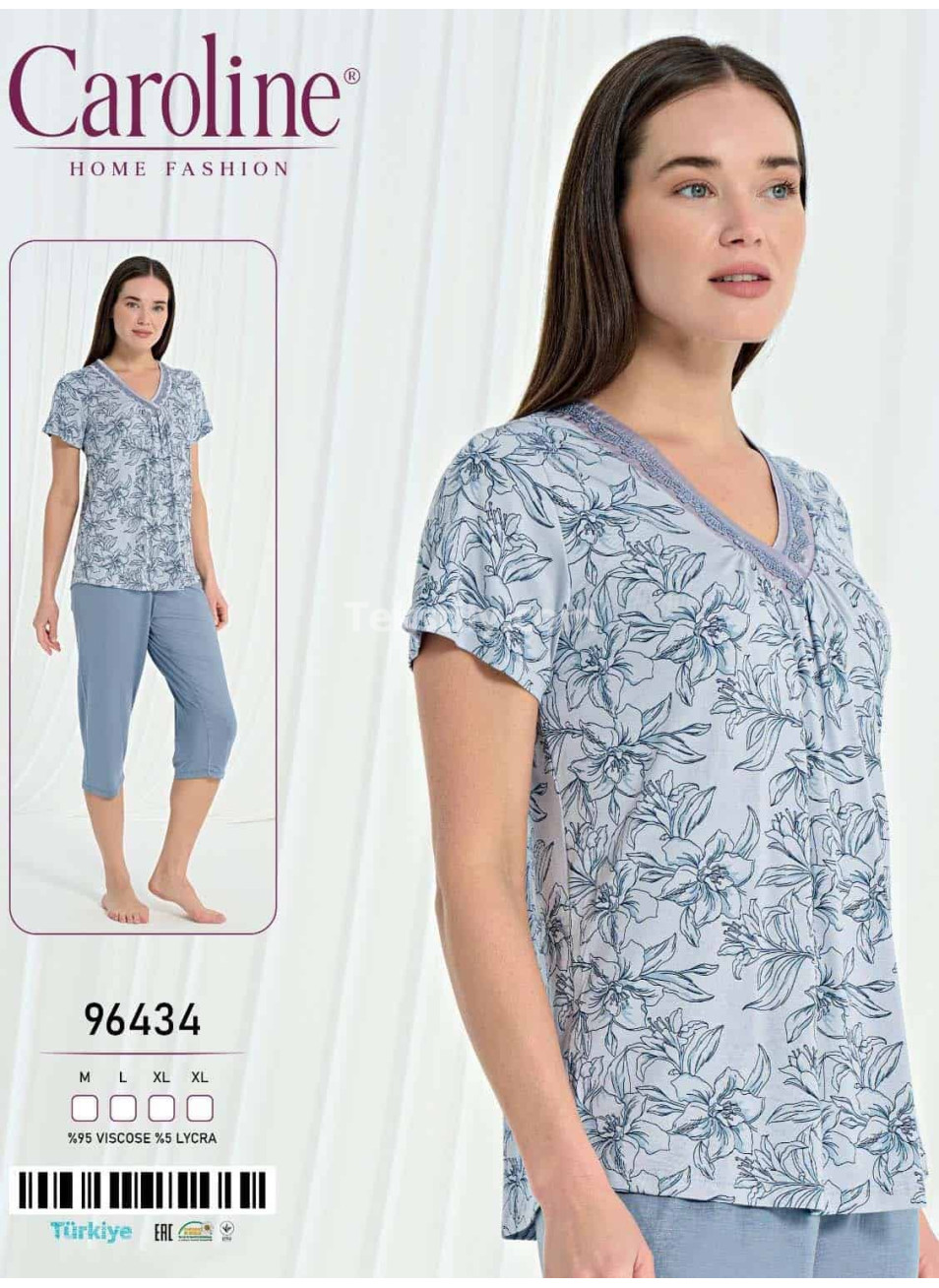 Женский Комплект с Капри Caroline (M+L+XL+XL)