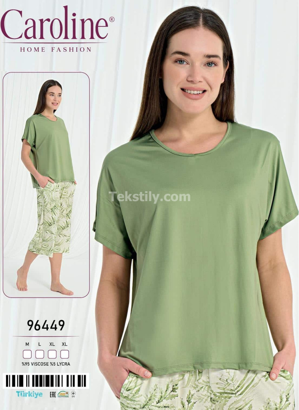 Женский Комплект с Капри Caroline (M+L+XL+XL)