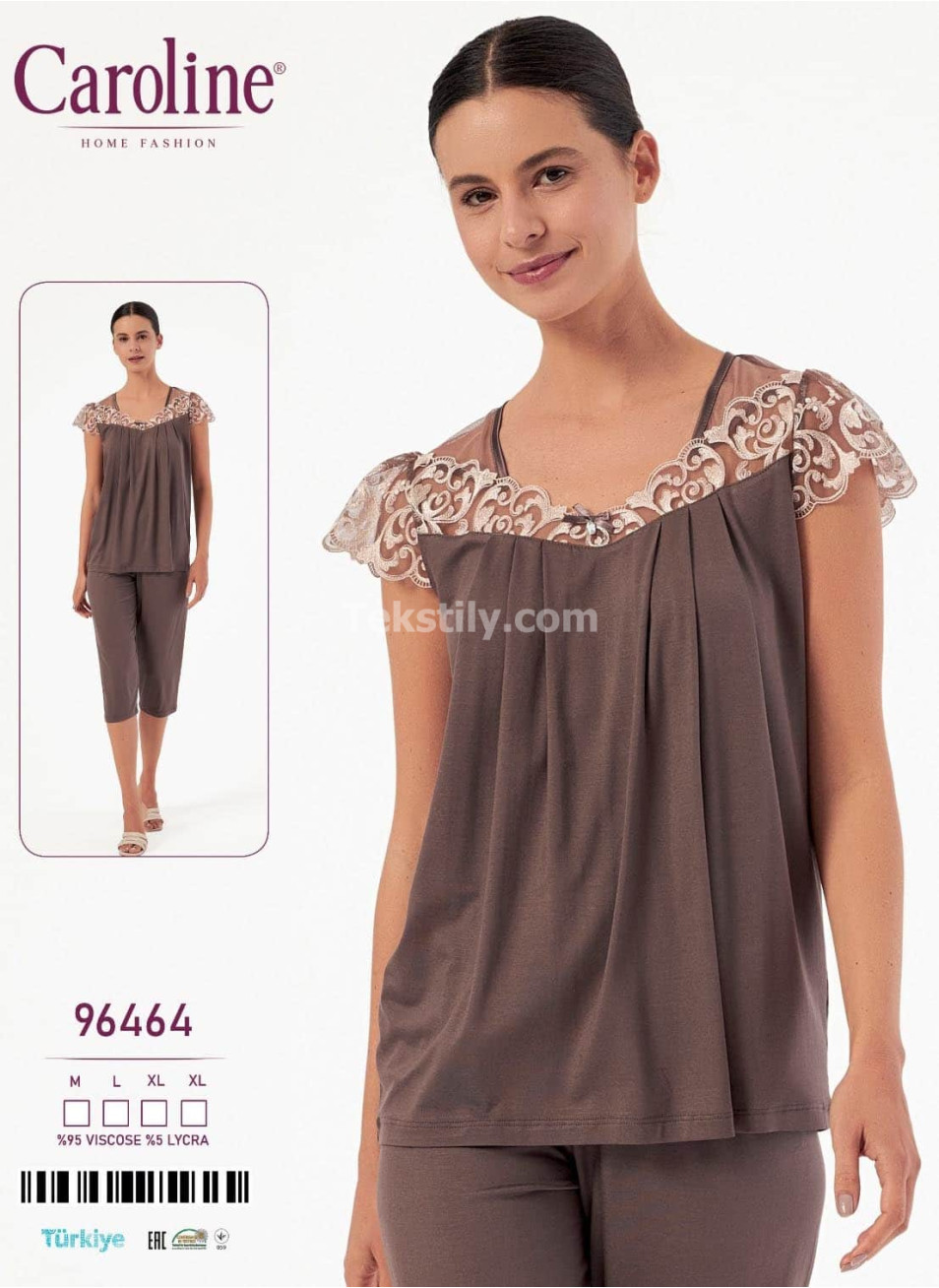 Женский Комплект с Капри Caroline (M+L+XL+XL)