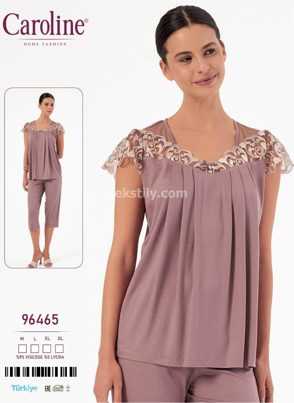 Женский Комплект с Капри Caroline (M+L+XL+XL)