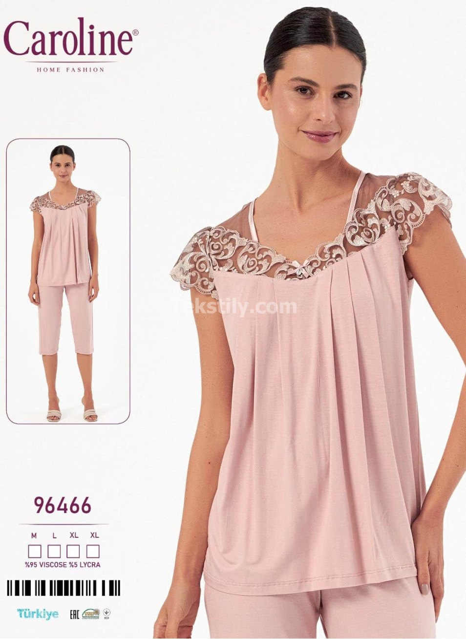 Женский Комплект с Капри Caroline (M+L+XL+XL)