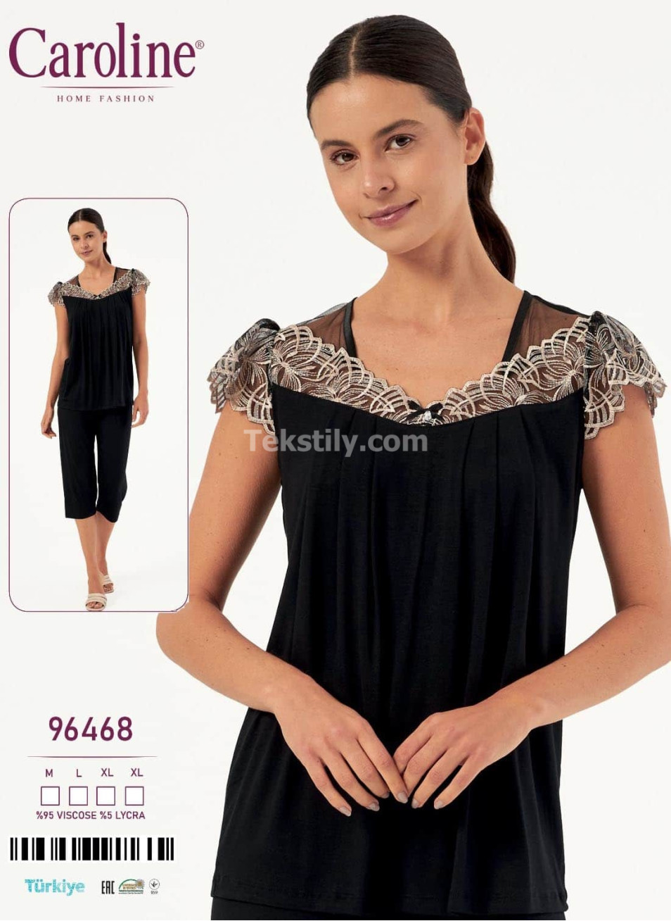 Женский Комплект с Капри Caroline (M+L+XL+XL)