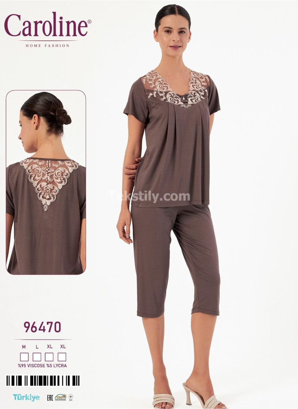 Женский Комплект с Капри Caroline (M+L+XL+XL)