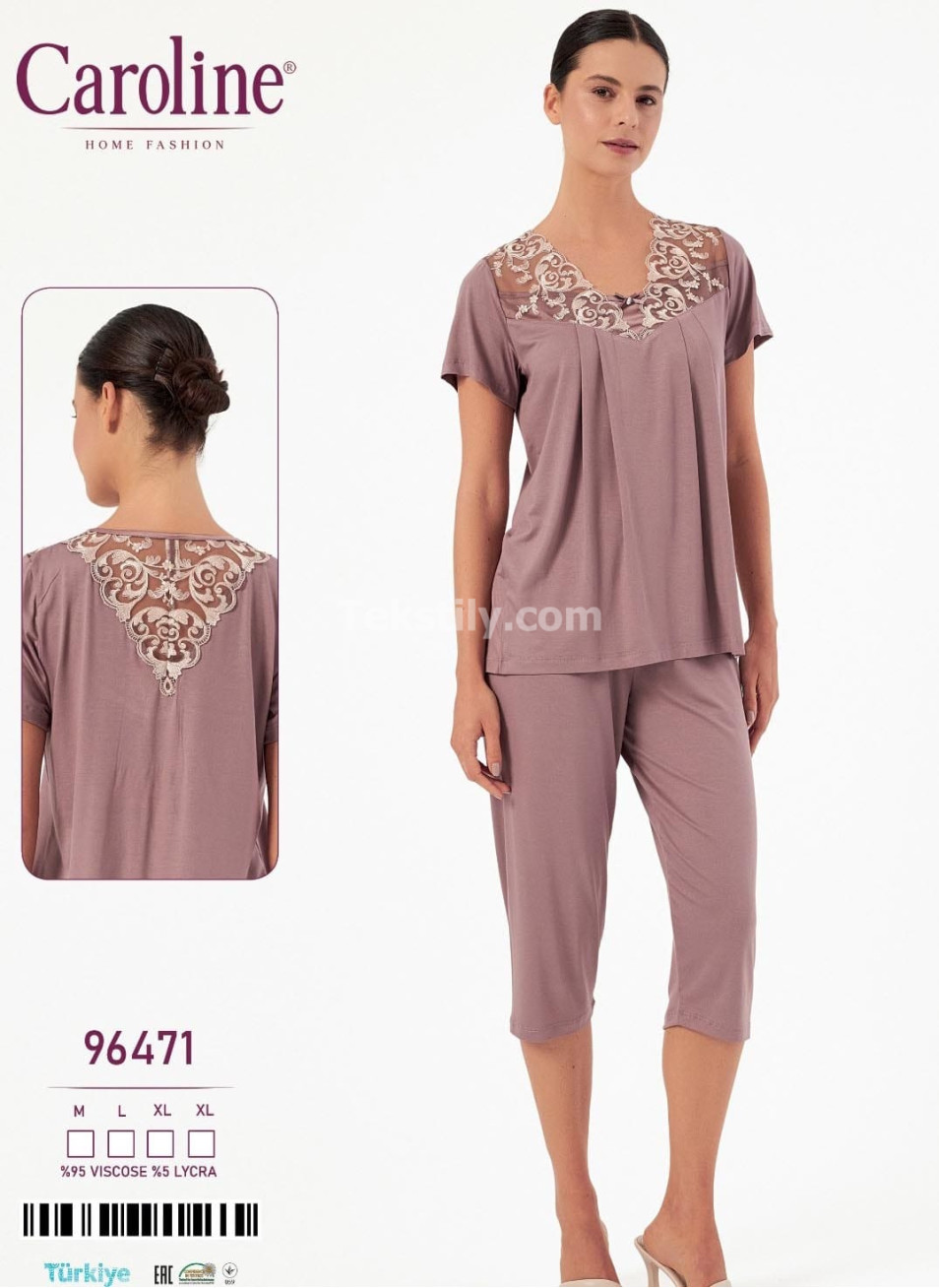 Женский Комплект с Капри Caroline (M+L+XL+XL)
