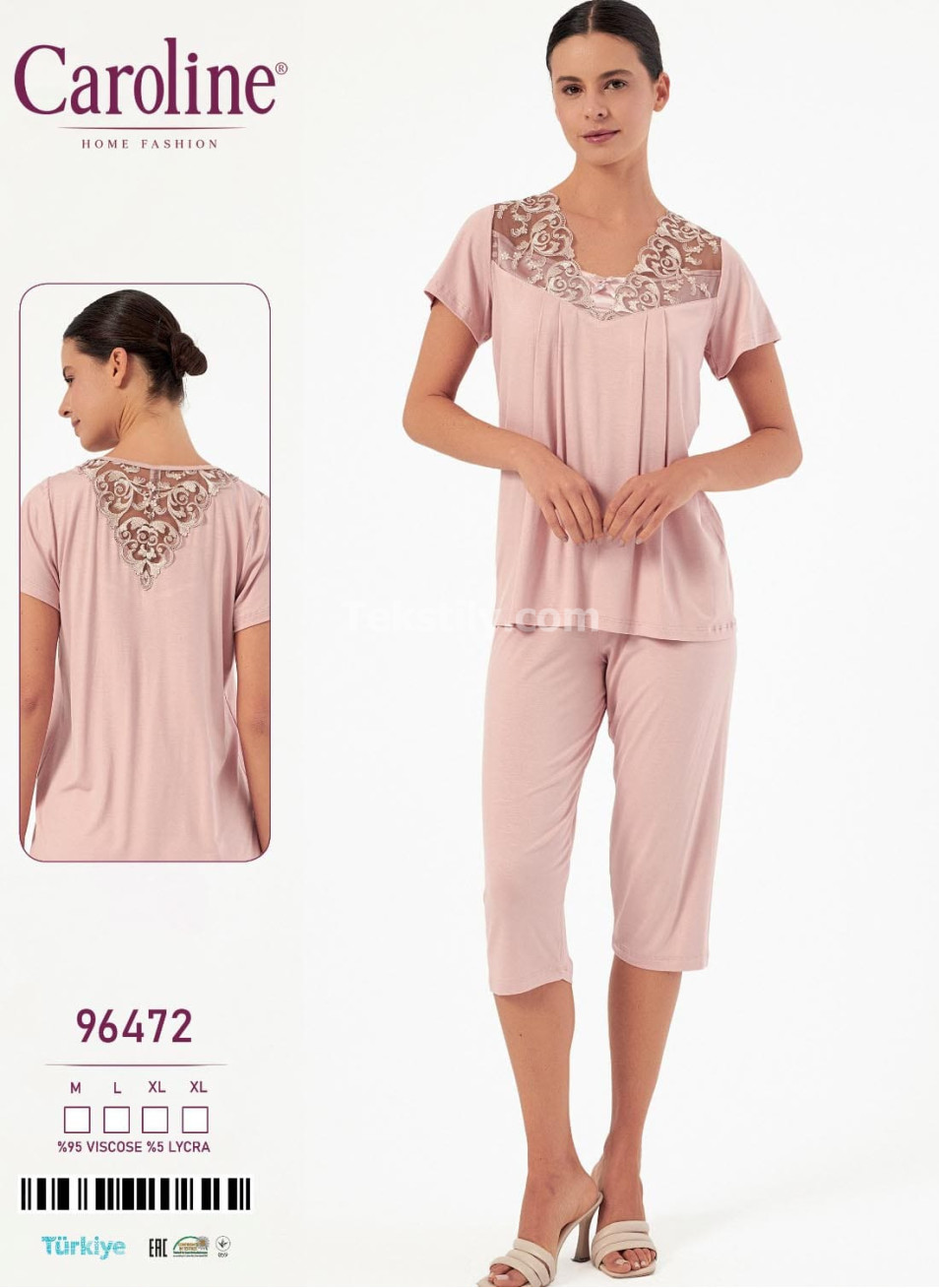 Женский Комплект с Капри Caroline (M+L+XL+XL)