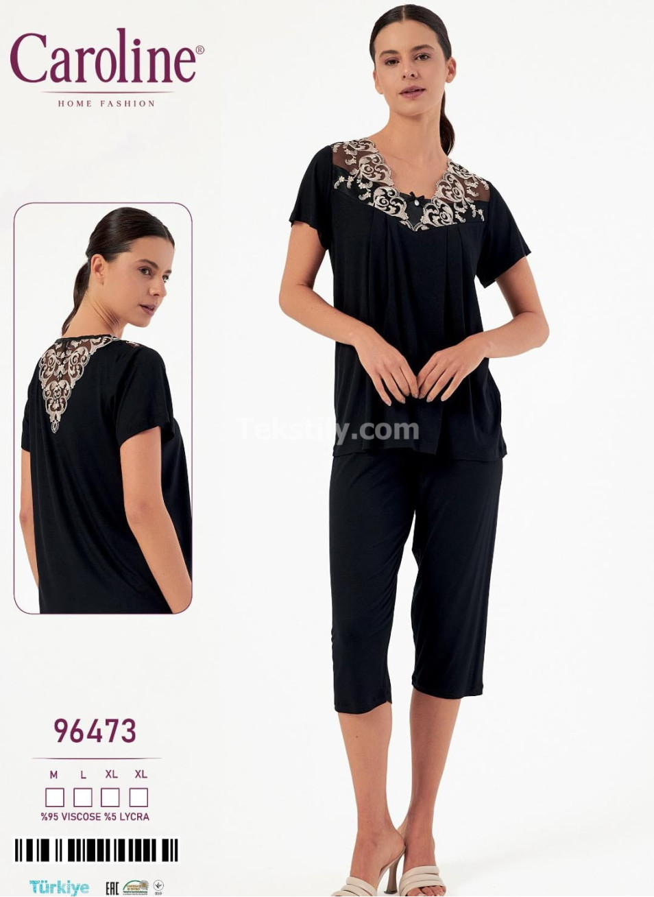 Женский Комплект с Капри Caroline (M+L+XL+XL)